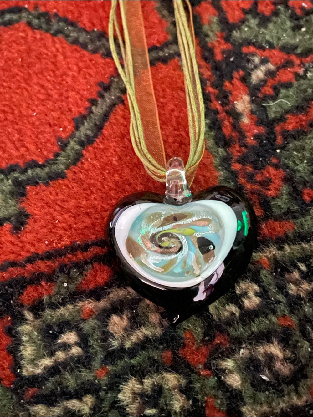 Beautiful Glass Blown Murano Style Necklace